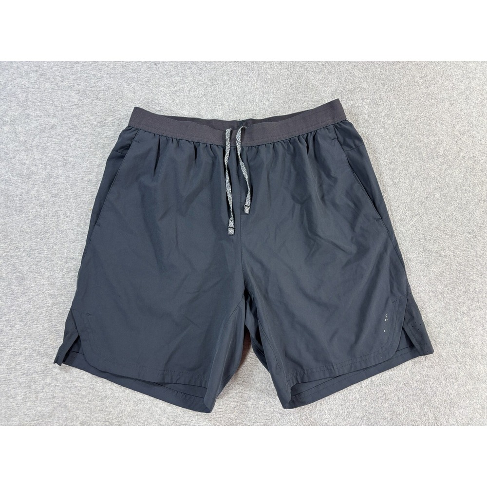 Skora Quick Dry Compression Lined Athletic Running Shorts (Men's Medium) Gray 7"